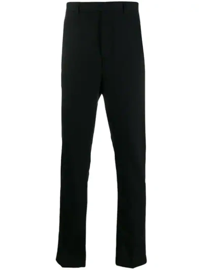 Shop Rick Owens Straight Leg Tailored Trousers In Black