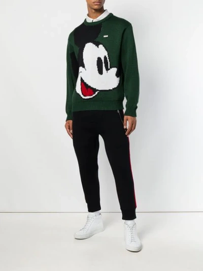Shop Gcds X Disney Mickey Mouse Sweater In Green