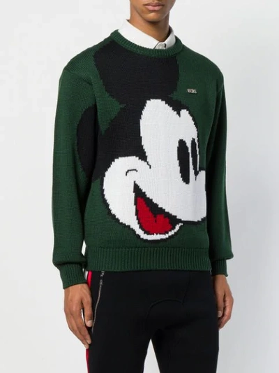 Shop Gcds X Disney Mickey Mouse Sweater In Green