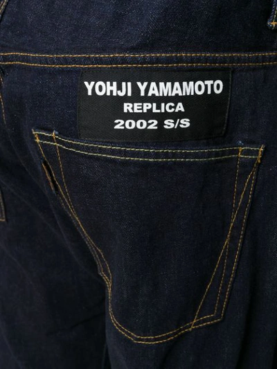 Shop Yohji Yamamoto Flared Leg Jeans In Blue