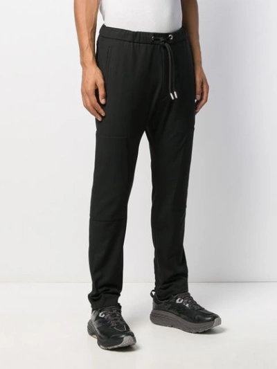 Shop Les Hommes Urban Drawstring Waist Trousers In Black