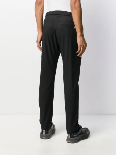Shop Les Hommes Urban Drawstring Waist Trousers In Black
