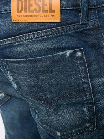 Shop Diesel Tepphar Slim-fit Jeans In Blue