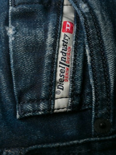 Shop Diesel Tepphar Slim-fit Jeans In Blue