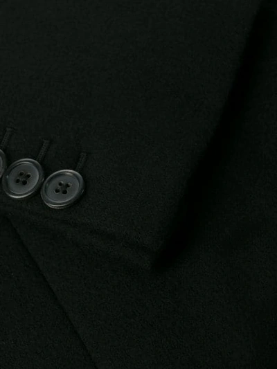 Shop Prada Fitted Suit Jacket In Black