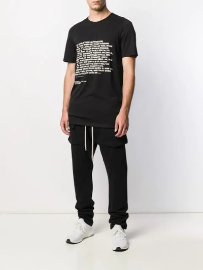 Shop Rick Owens Drkshdw Drawstring Track Pants In 09 Black