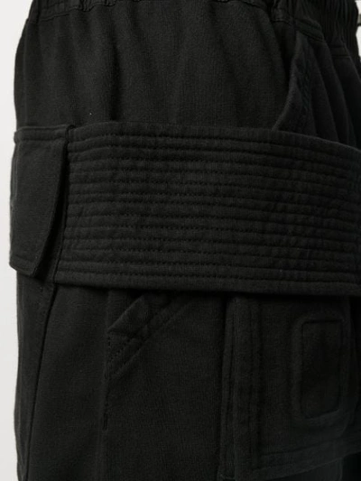 Shop Rick Owens Drkshdw Drawstring Track Pants In 09 Black