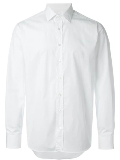 Shop Etro Buttoned Up Shirt In White
