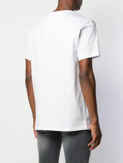 Shop Philipp Plein V-neck Original T-shirt In White