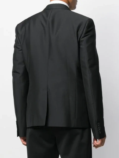 Shop Les Hommes Quilted Blazer In Black