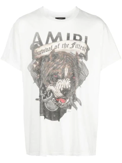 Shop Amiri Graphic Print T-shirt In White