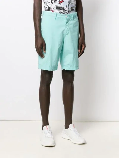Shop Hugo Boss Chino Shorts In Blue