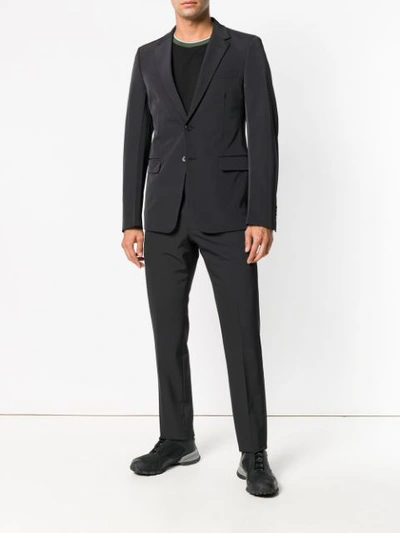 Shop Prada Slim Stretch Suit - Black