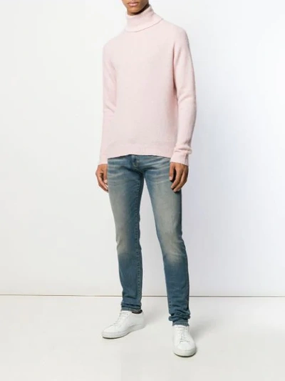 Shop Nuur Roll Neck Sweater In Pink