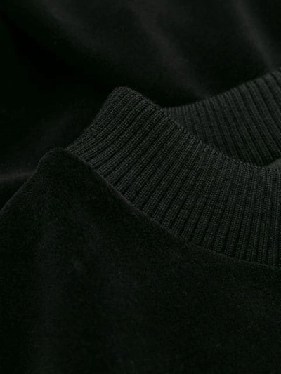Shop Gucci Maison De L'amour Velvet Sweatshirt In Black