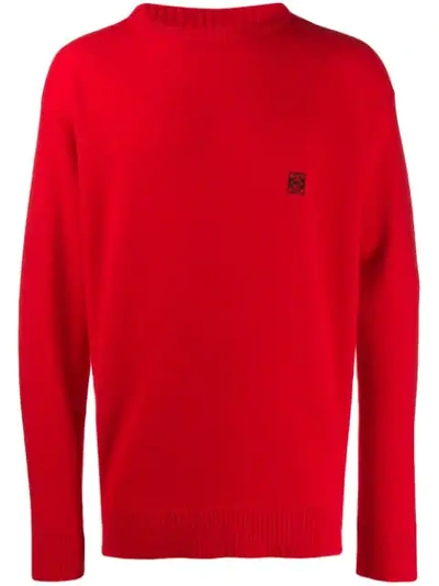 Shop Loewe Anagram Logo Jumper In Red