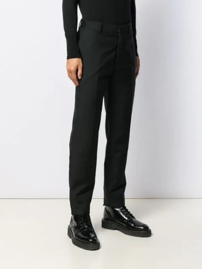 ALEXANDER MCQUEEN FITTED TAILORED TROUSERS - 黑色