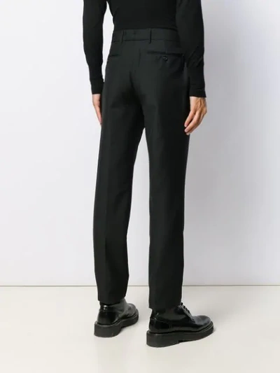 ALEXANDER MCQUEEN FITTED TAILORED TROUSERS - 黑色