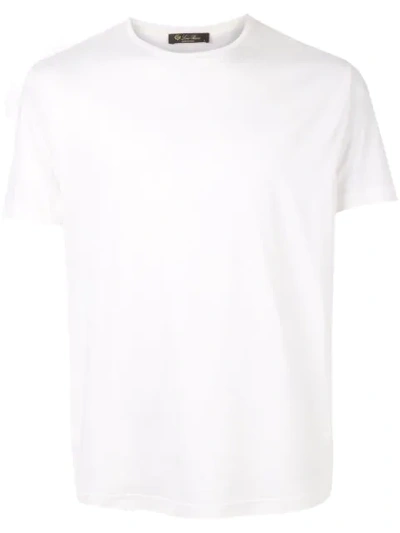 Shop Loro Piana Plain Crew-neck T-shirt In White