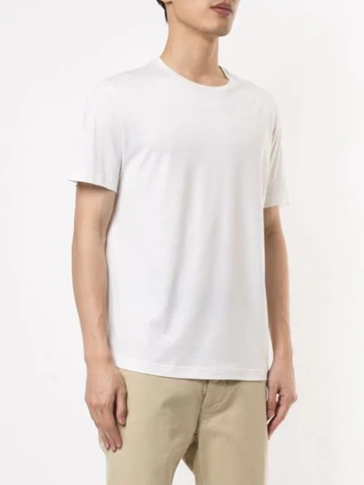 Shop Loro Piana Plain Crew-neck T-shirt In White