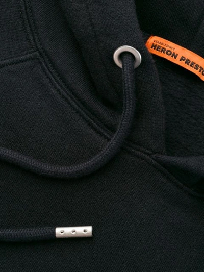 Shop Heron Preston Loose-fit Logo-print Hoodie In Black