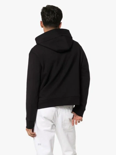 Shop Neil Barrett Triptych Thunder Hoodie In Black