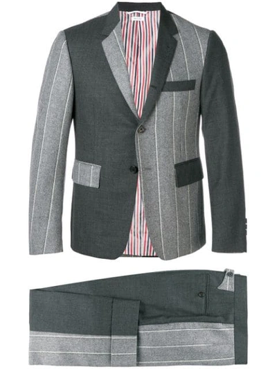 Shop Thom Browne Super 120s Shadow Stripe Suit In Grey