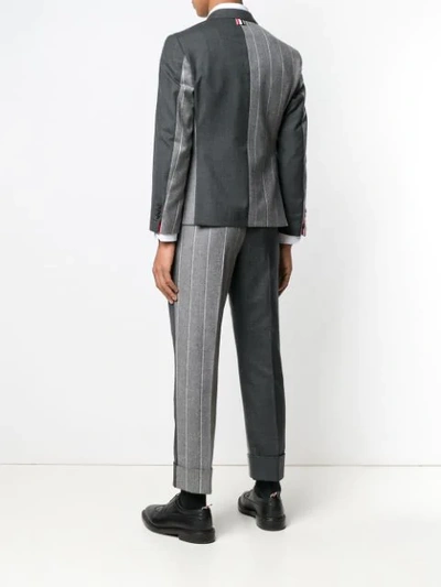 Shop Thom Browne Super 120s Shadow Stripe Suit In Grey