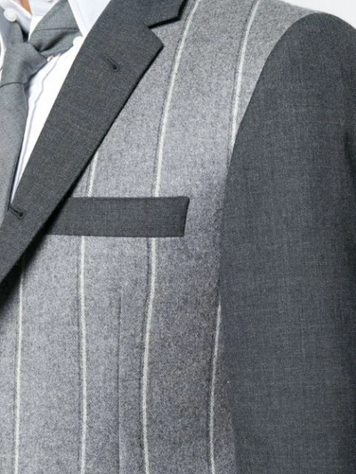 Shop Thom Browne Super 120s Shadow Stripe Suit In Grey