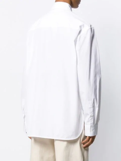 Shop Marni Patchwork Panel Shirt In White