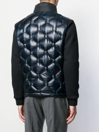 Shop Hugo Boss Quilted Down Jacket In Blue