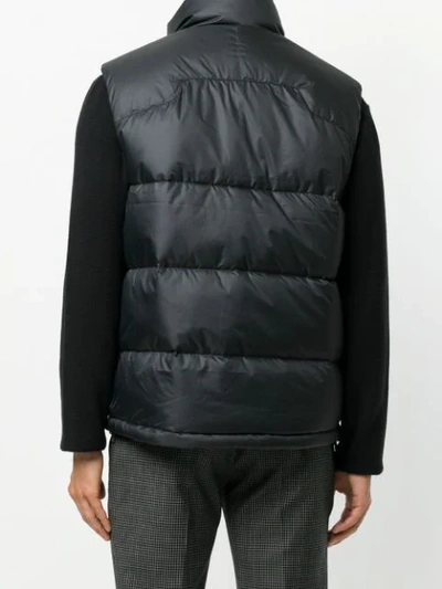 Shop Polo Ralph Lauren Padded Gilet In Grey