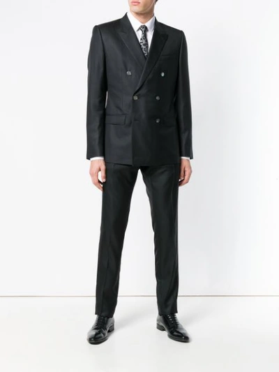 Shop Dolce & Gabbana Two Piece Double Breasted Suit In Black