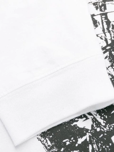 Shop Off-white Printed Turtle Neck Sweatshirt In White