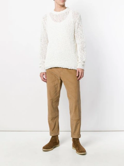 textured loose knit jumper