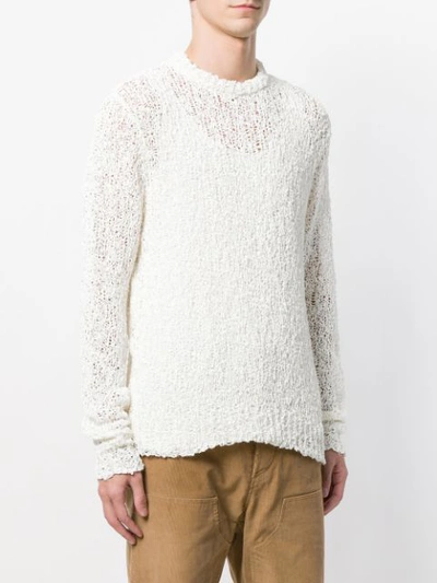 textured loose knit jumper