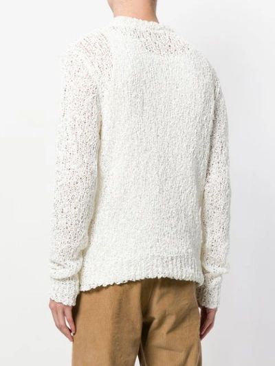 Shop Our Legacy Textured Loose Knit Jumper - White