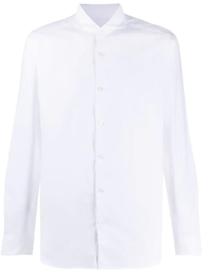 Shop Al Duca D'aosta Barba Long-sleeved Shirt In White
