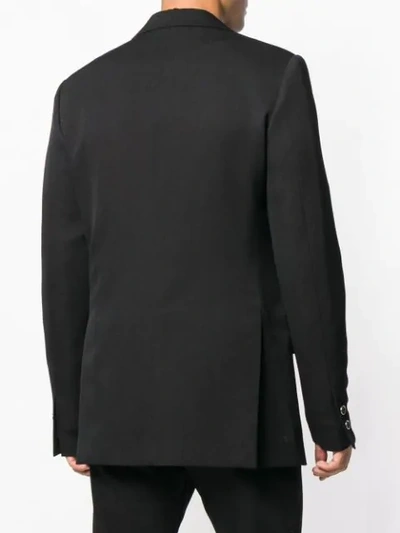Shop Raf Simons Elongated Blazer In Black