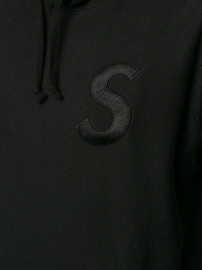 Shop Supreme Embroidered S Hoodie In Black