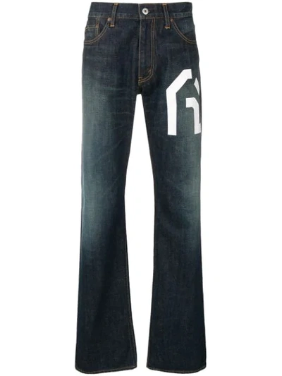 Shop Junya Watanabe Levi's X  Comme Des Garçons Man Straight Cut Jeans In Blue