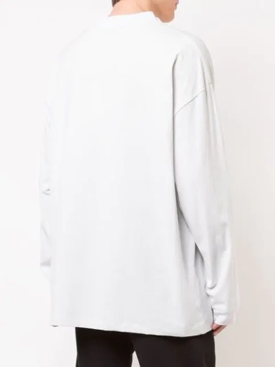 Shop 424 Oversized Sweatshirt In White