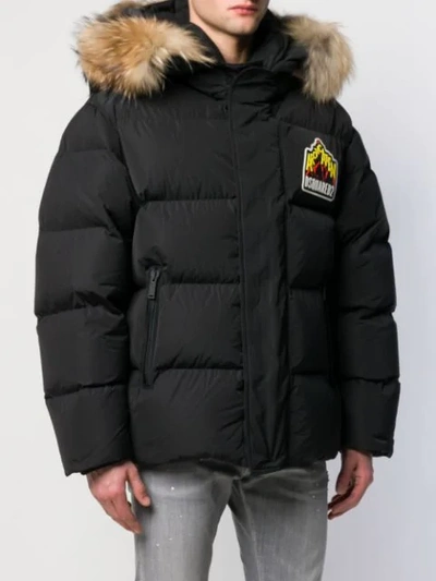 Shop Dsquared2 Feather Down Jacket In 900