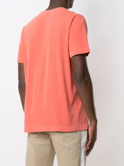 Shop Osklen 'stone Over Oceans' T-shirt In Orange