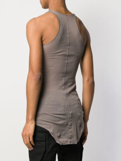 Shop Rick Owens Semi-sheer Tank Top In Grey