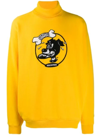 Shop Buscemi Records Sweatshirt In Yellow