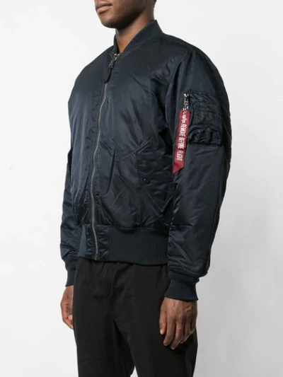 Shop Alpha Industries Classic Bomber Jacket In Blue