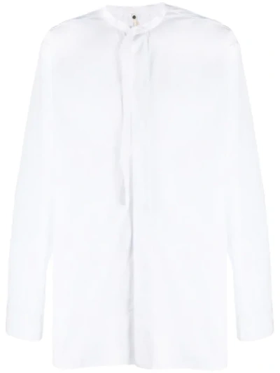 Shop Oamc Poplin Oversized Shirt In White