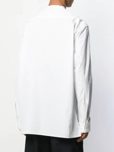 Shop Oamc Poplin Oversized Shirt In White