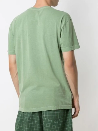 Shop Osklen Stone Coroa Classic Print T-shirt In Green